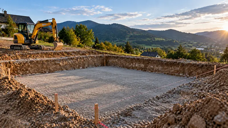 Izkop za temelje in temeljne plošče